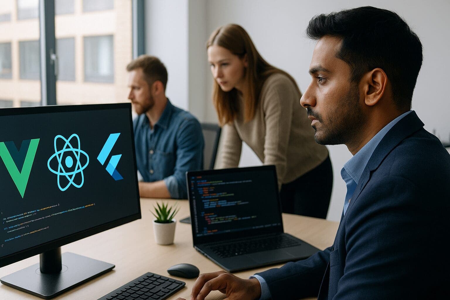 vue vs react el mejor framework app híbrida