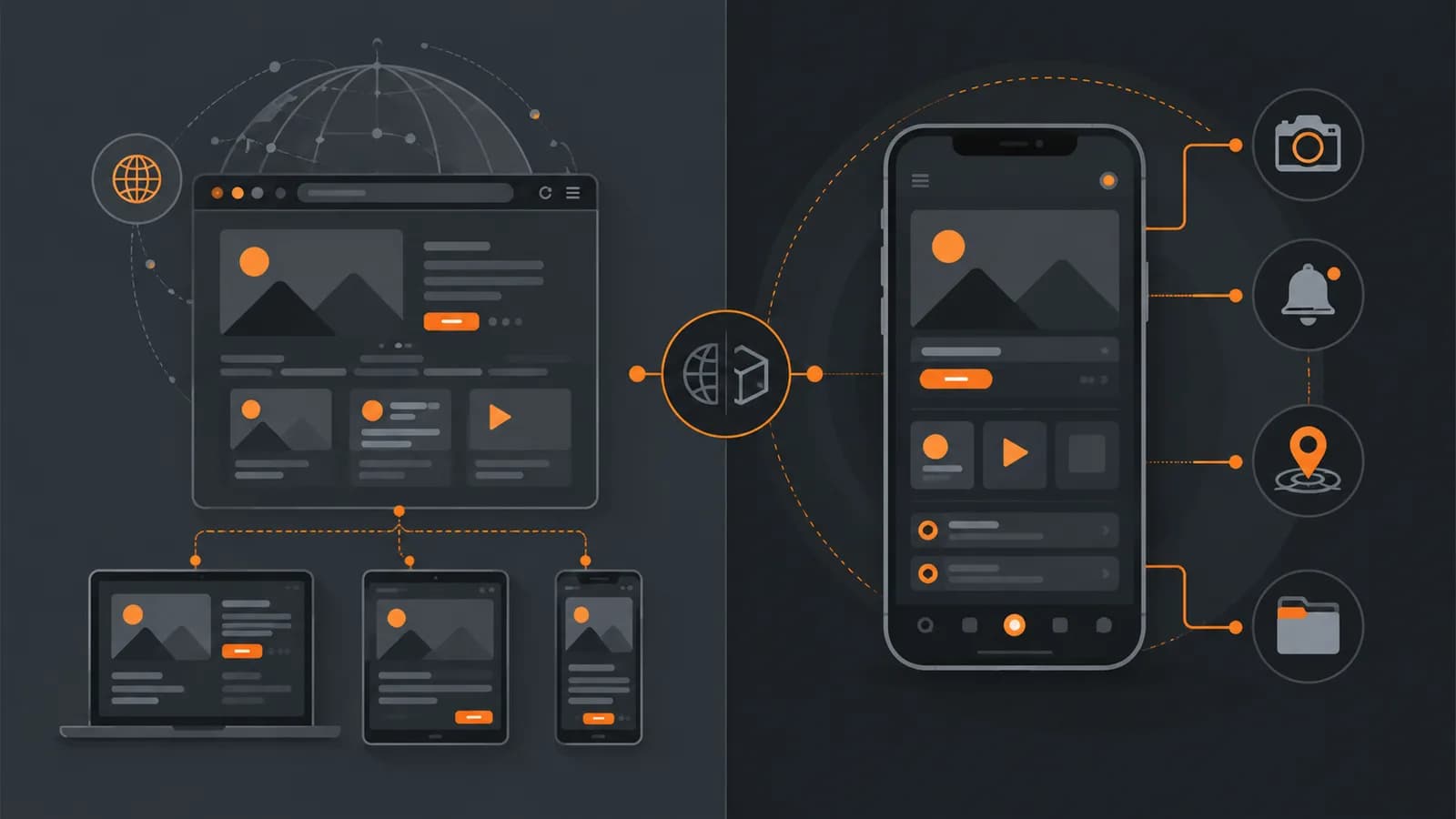 Como diferenciar entre app móvil y web app