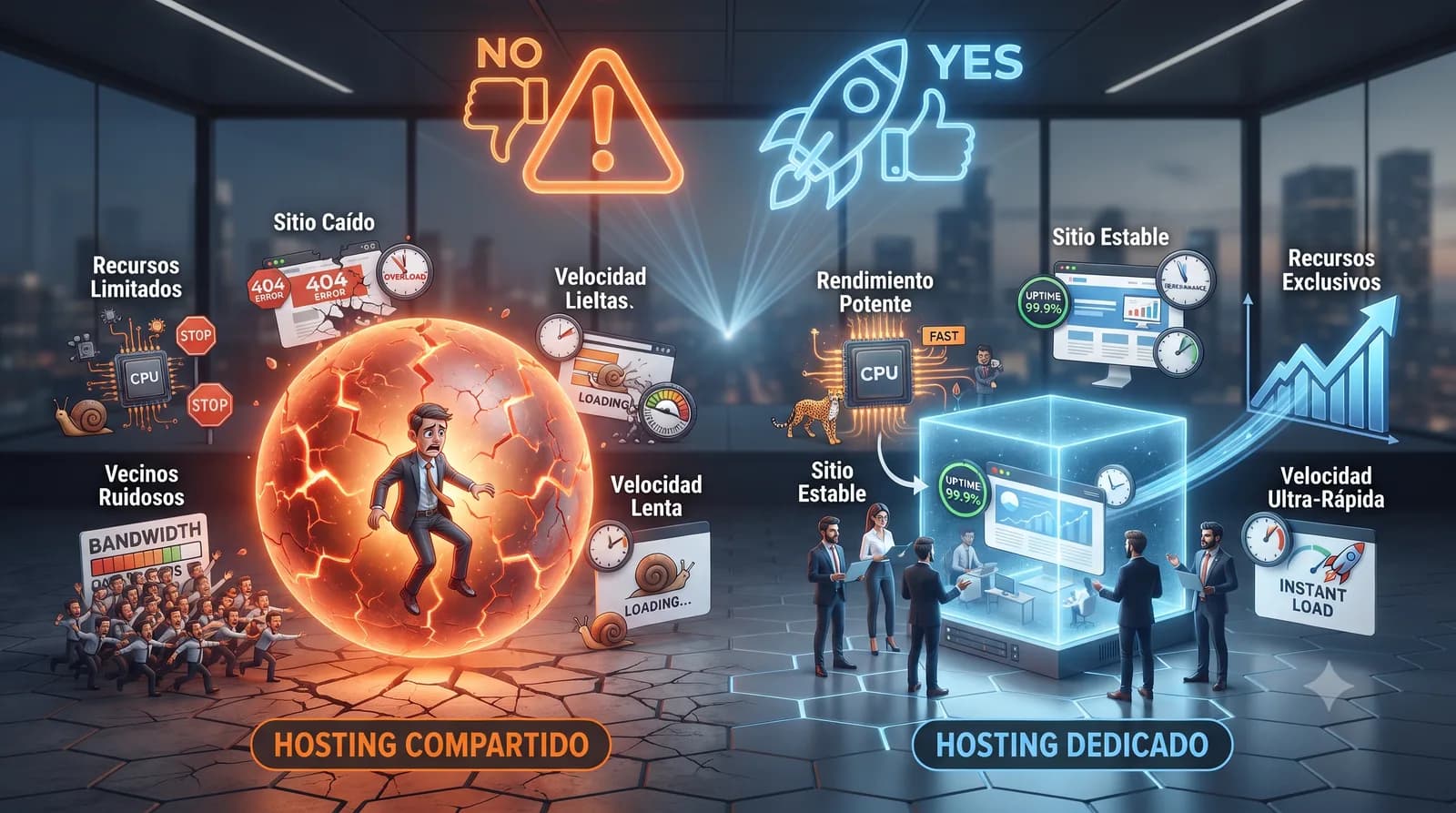Hosting compartido El terror de las webs