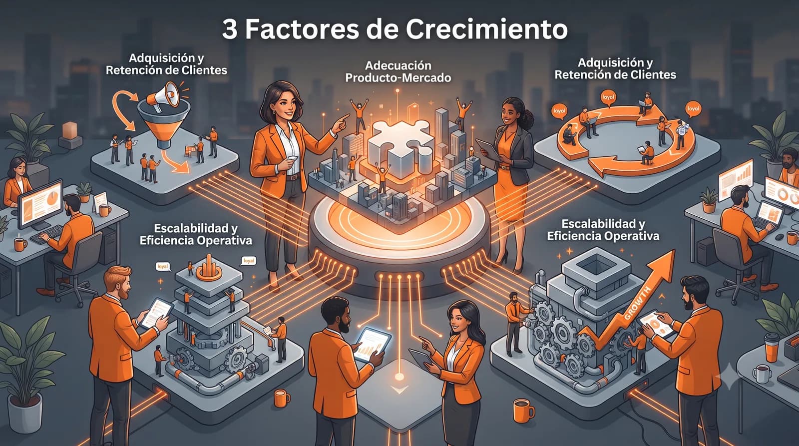 Factores clave de crecimiento en las Startups